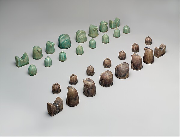 12th-century Persian ceramic chess set
