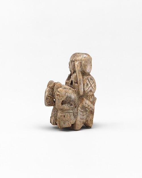 Persian ceramic rook chess piece