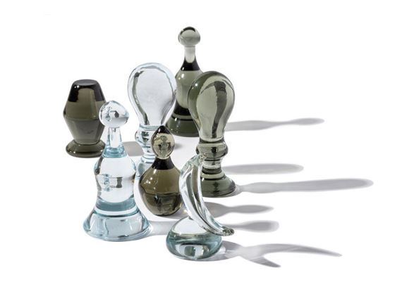 Murano glass chess set