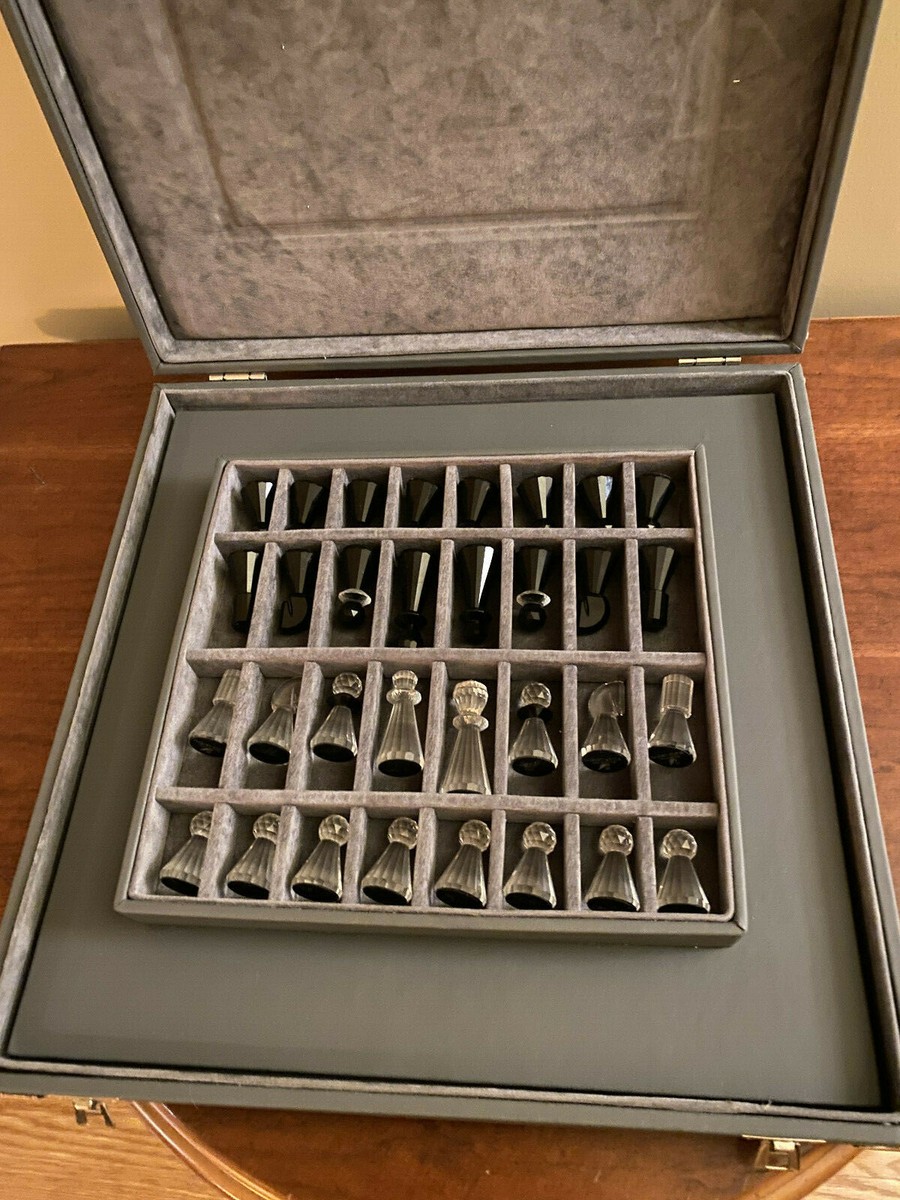 Swarovski crystal chess set