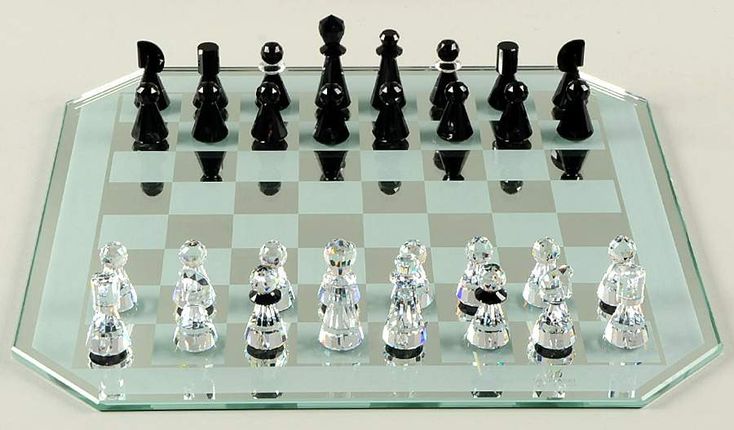 Swarovski crystal chess pieces