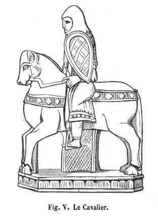 Charlemagne chessmen knight