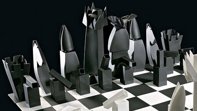 Frank Gehry chess set for Tiffany