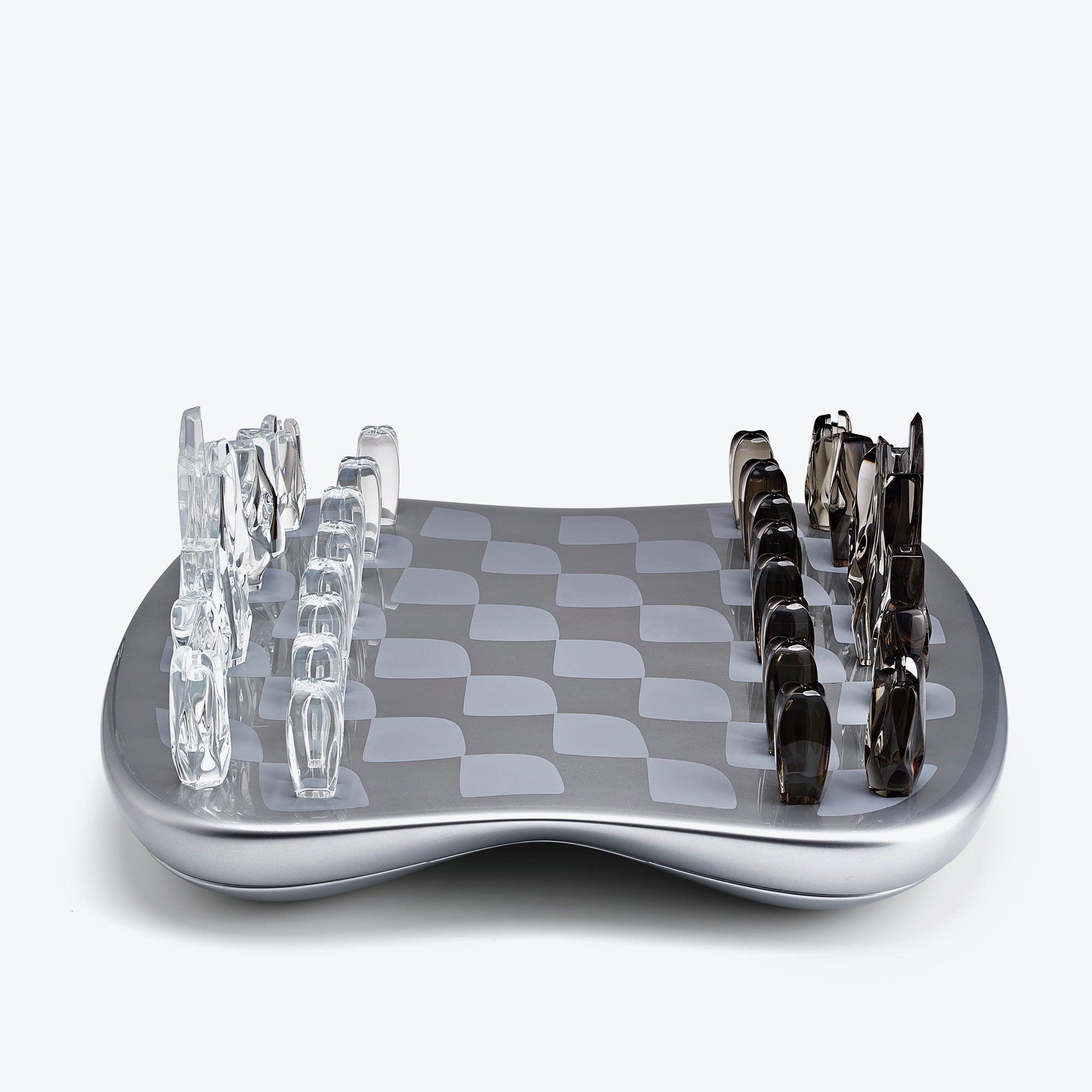 Zaha Hadid chess set silver edition