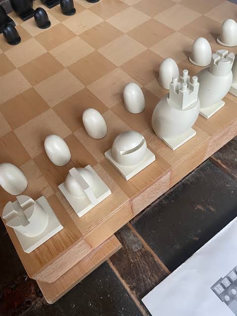 Michael Graves chess set detail