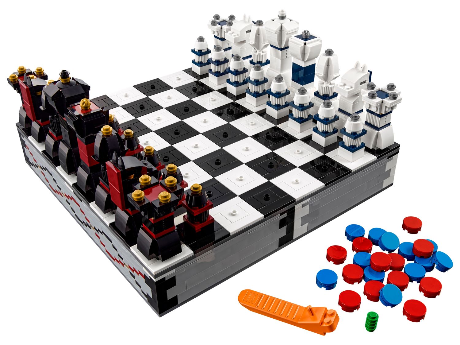 LEGO chess set pieces
