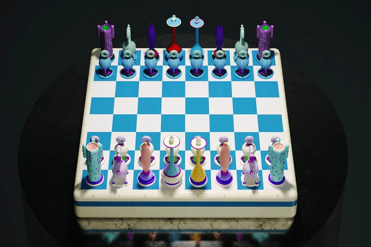 Yoom chess set detail