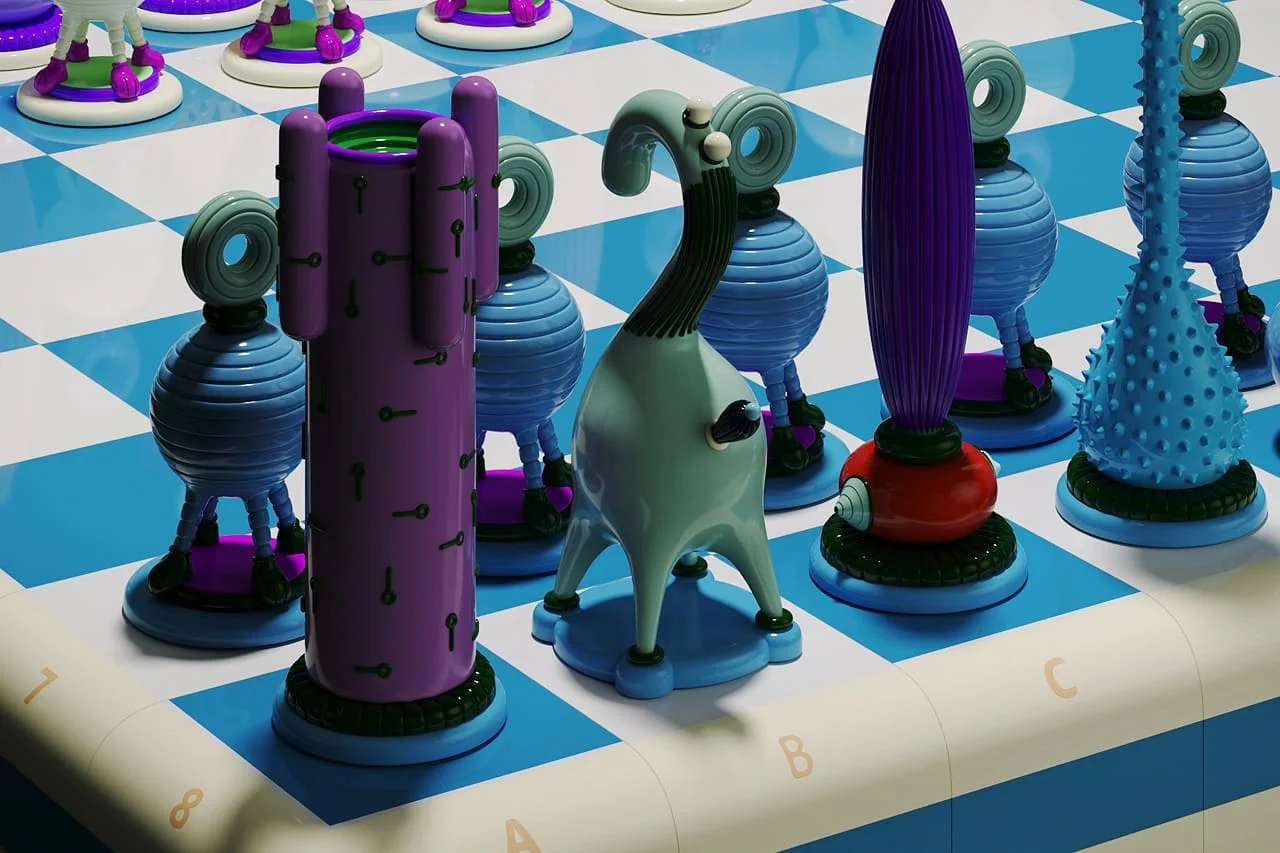 Yoom chess set board