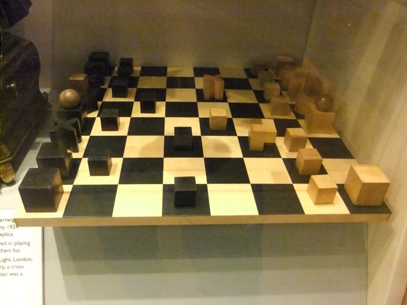 Bauhaus chess set at Walker Art Gallery