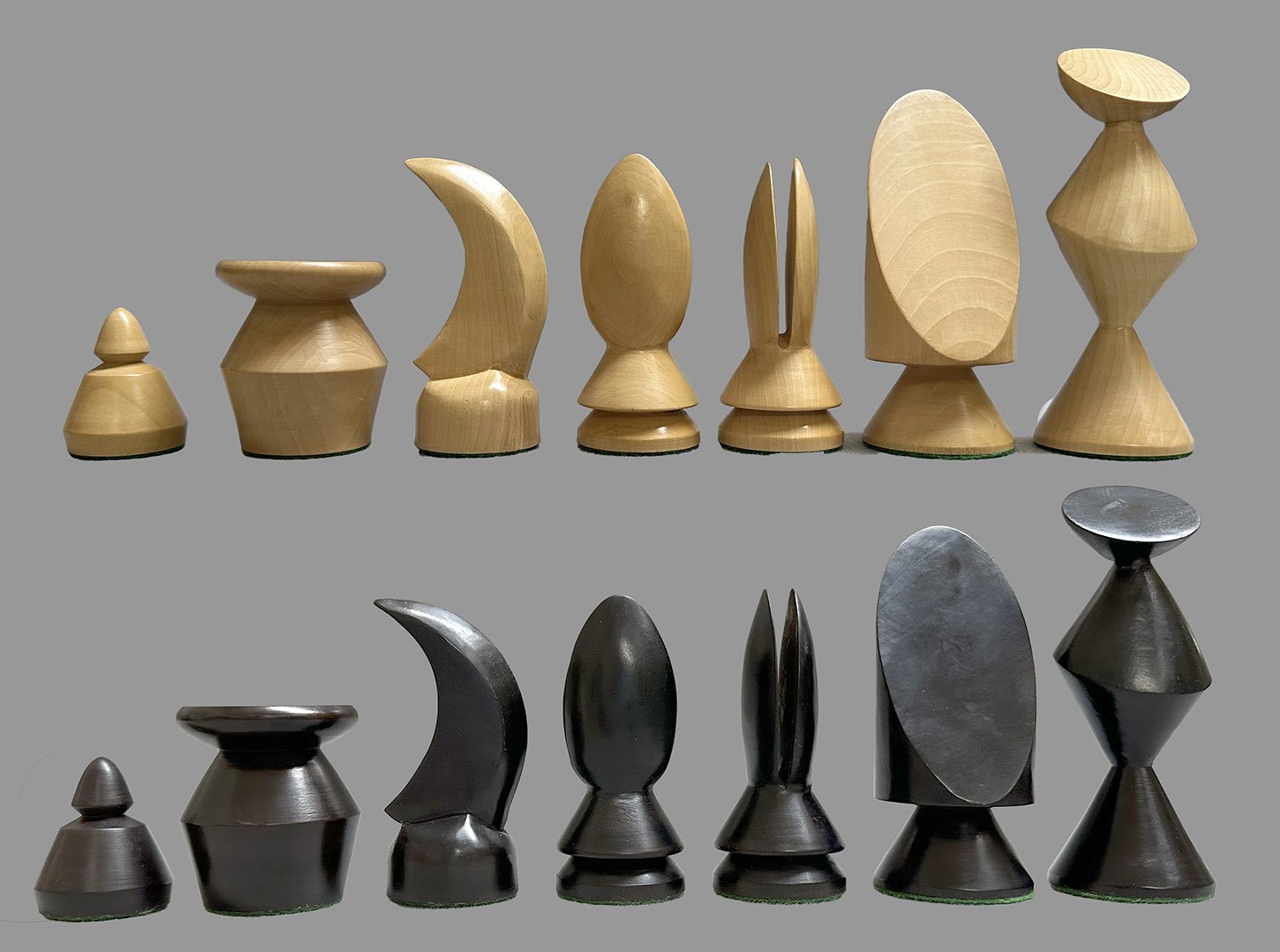 Max Ernst chess set pieces