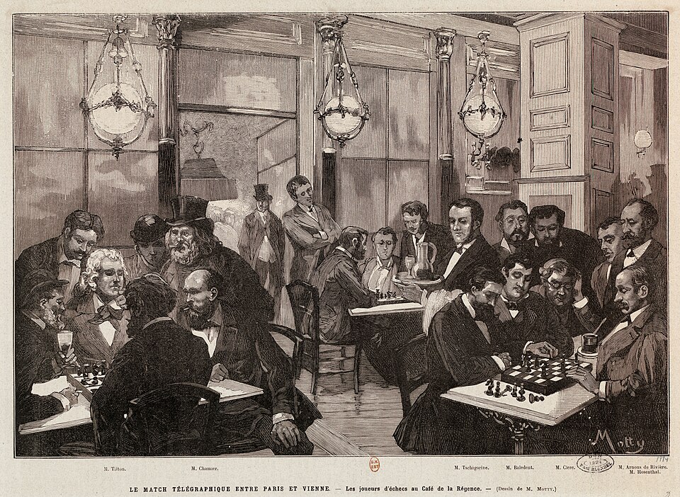 Chess match at Café de la Régence